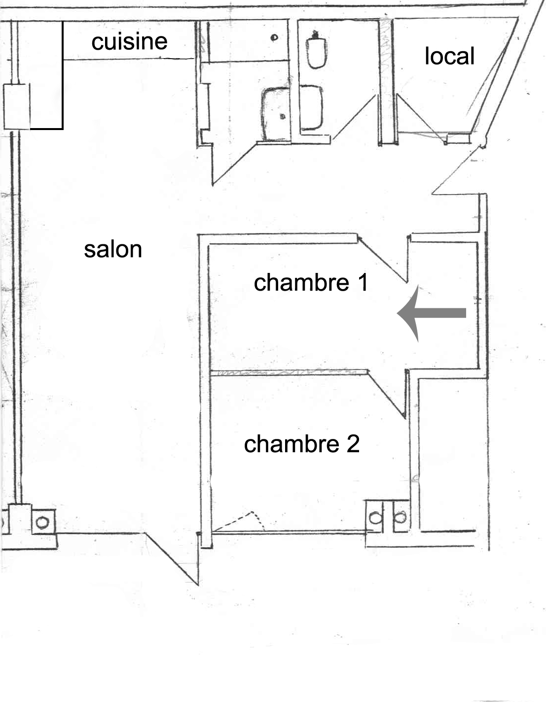 plan de l'appartement